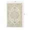 Homeroots 5 x 8 ft. Green & Cream Medallion Area Rug 395920 - alternate 5